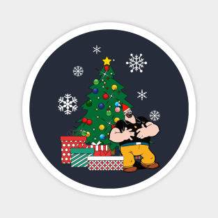 Bluto Around The Christmas Tree Popeye Magnet